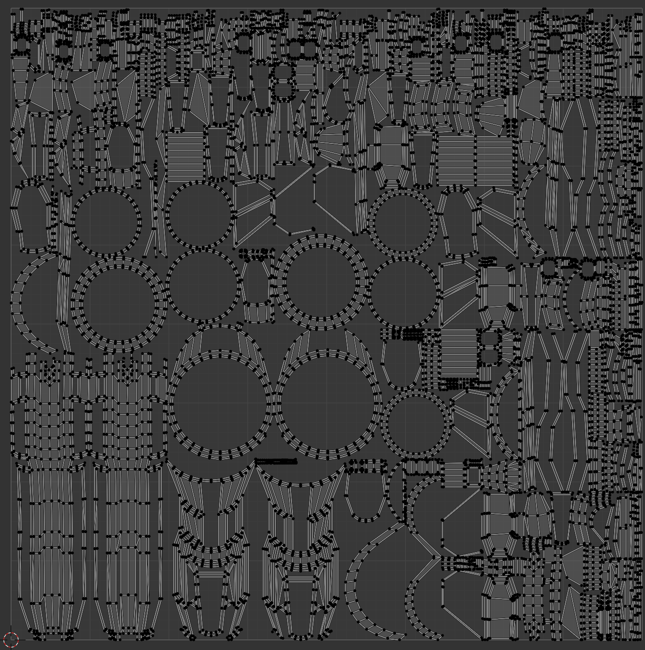 uv mapping of spaceship model